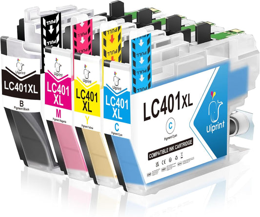 High-Quality Ink Cartridges for Brother Printers - 4 Pack