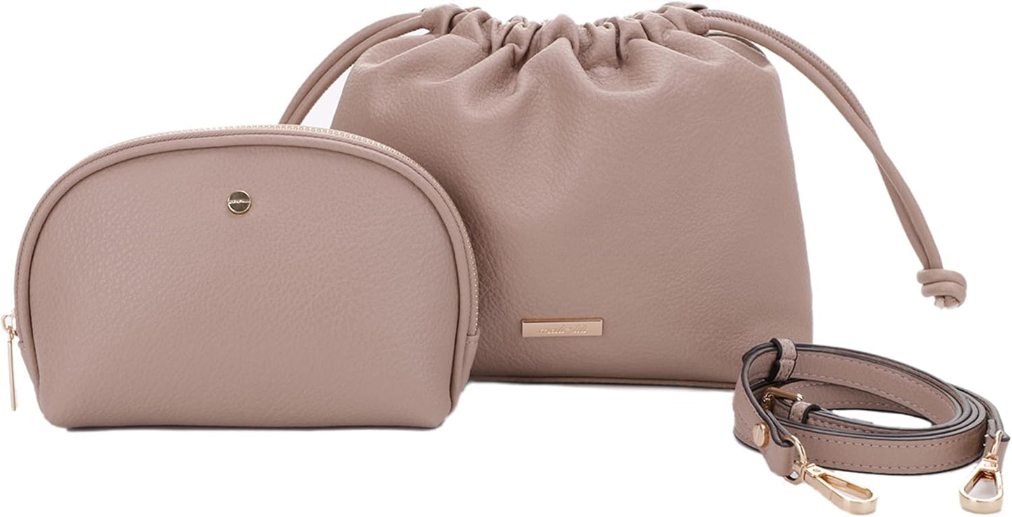 Mali+Lili Lola Beauty Bag Duo: Stylish Vegan Leather Set