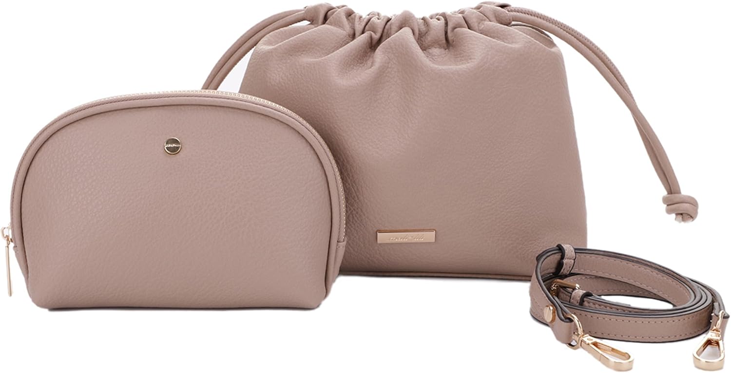 Mali+Lili Lola Beauty Bag Duo: Stylish Vegan Leather Set