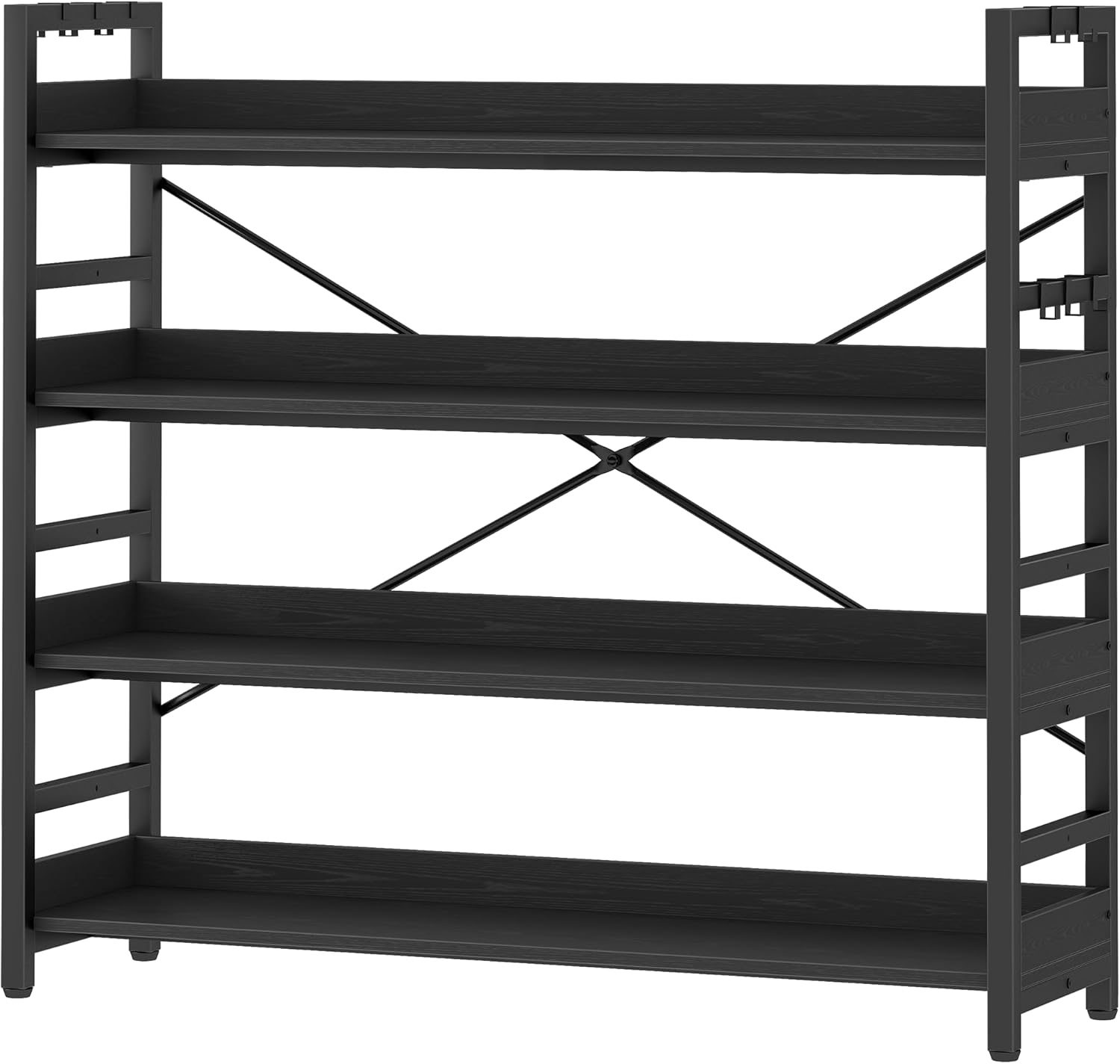 Adjustable Industrial Bookcase for Home Office and Living Room