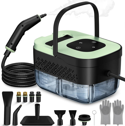 Portable Steam Cleaner for Home and Car Detailing with 15 Accessories