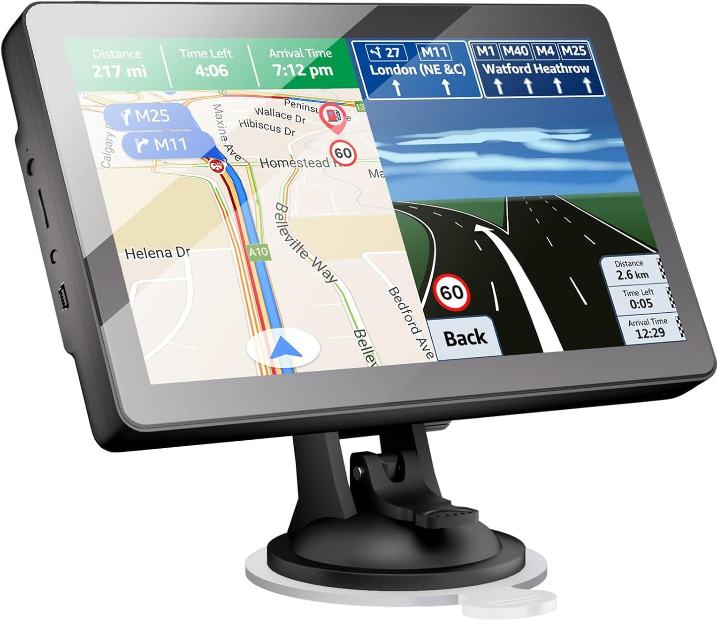 GPS Navigator for Car Truck RV with 9 Inch Touch Screen