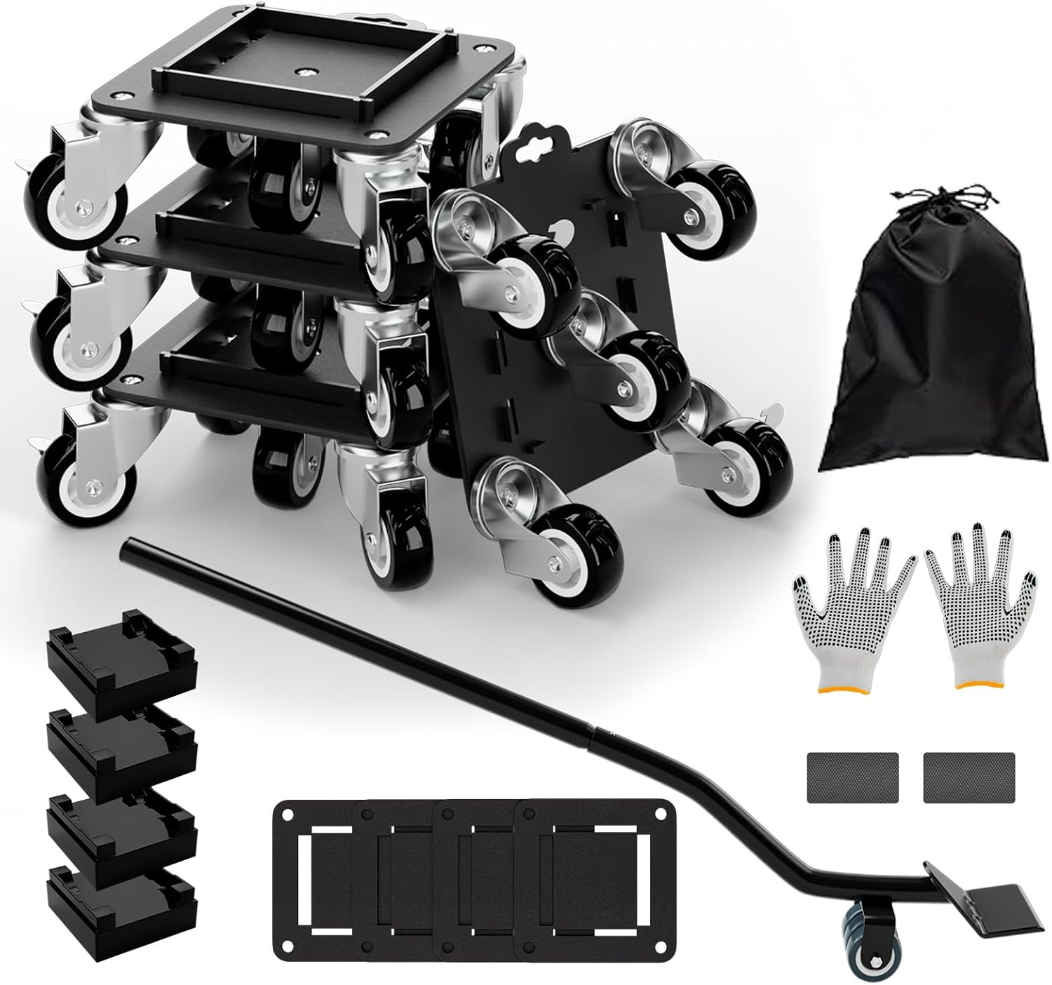 Heavy Duty Furniture Dolly with 5 Wheels for Easy Moving