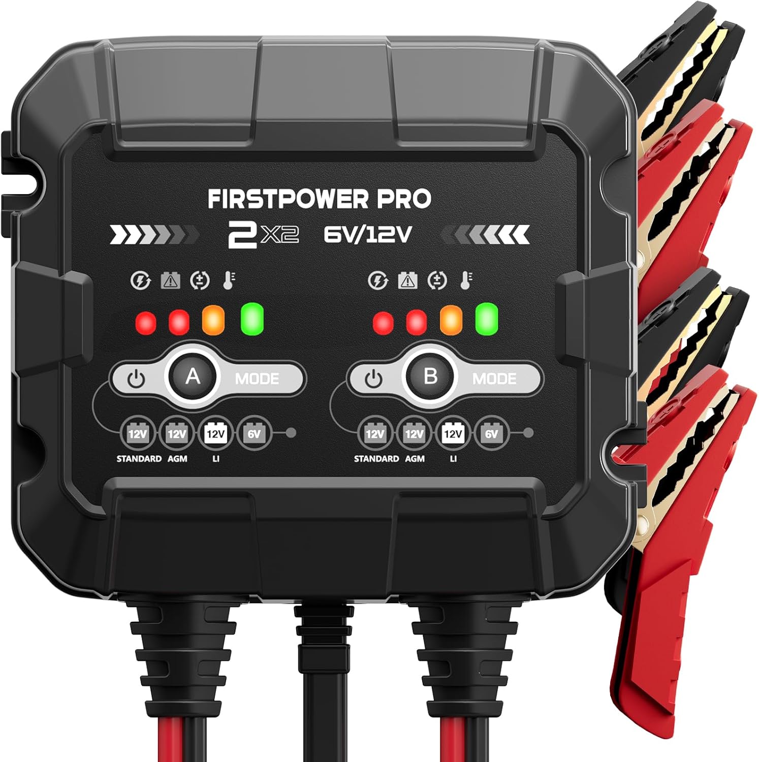 2-Bank Trickle Charger for Car Battery - FirstPower Pro