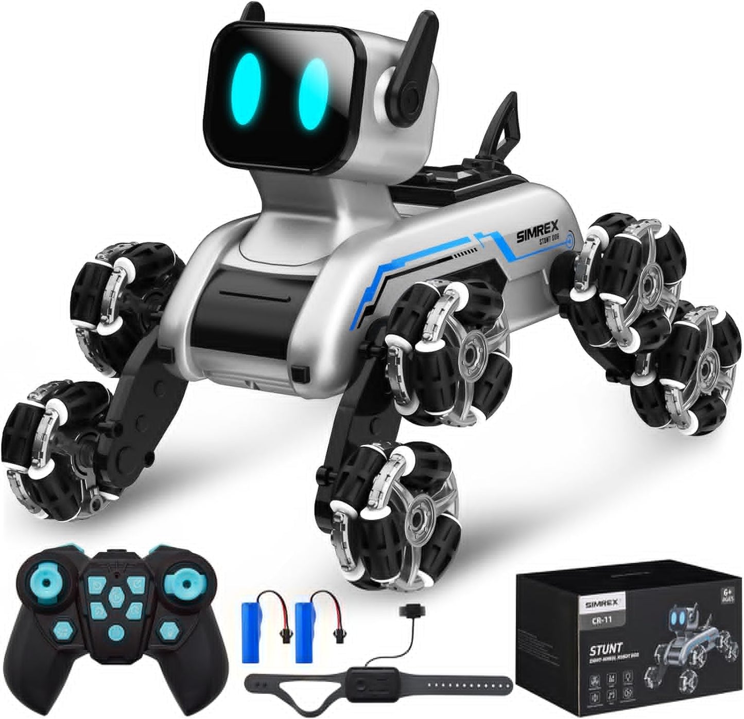 SIMREX Robot Dog RC Stunt Car - Gesture Control Fun for Kids