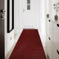 Custom Size Runner Rug 4 ft x 50 ft Non-Slip Runner - Red Strip