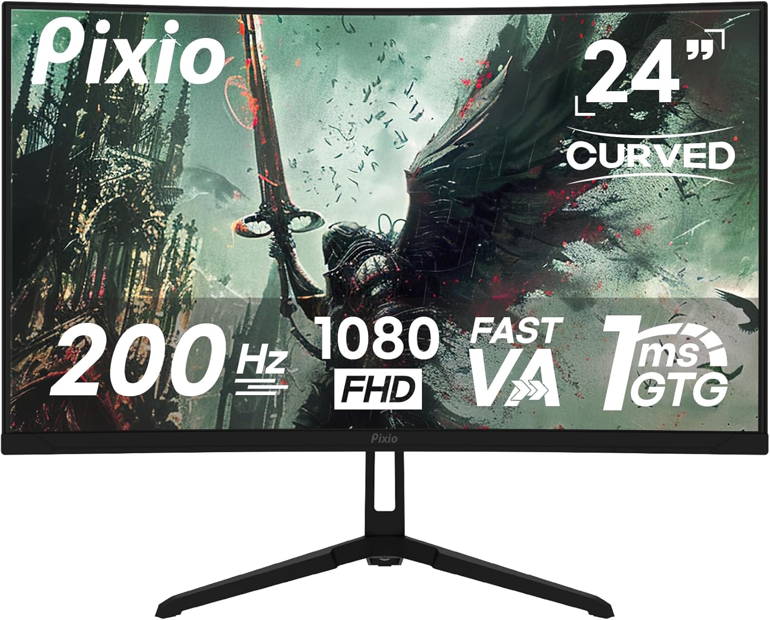 PXC248 Wave 24in Curved Gaming Monitor 200Hz 1ms Response Time