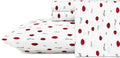 Full Bed Sheets Love Lips - Soft Lightweight Microfiber Bedding