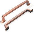 KHTumeWare 6-1/4 in Cabinet Handles - Brushed Antique Copper Pulls