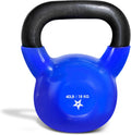 Yes4All Kettlebell 5-100 LB Vinyl Coated Cast Iron - Durable Home