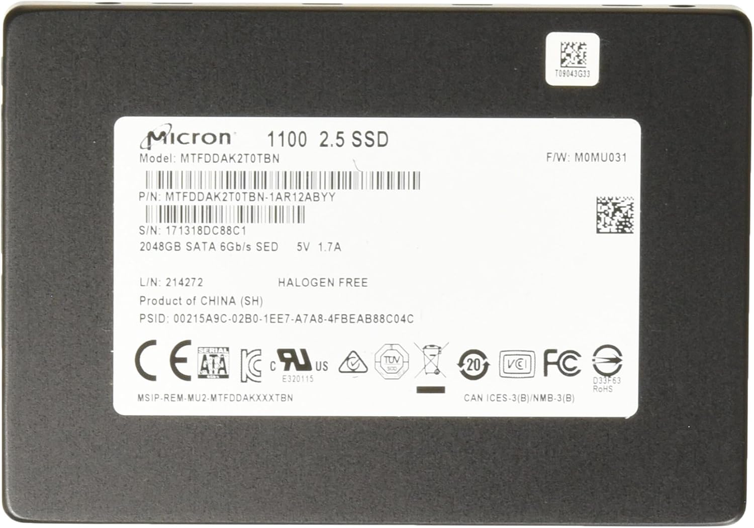 Micron 1100 2 TB 2.5in Internal Solid State Drive Review