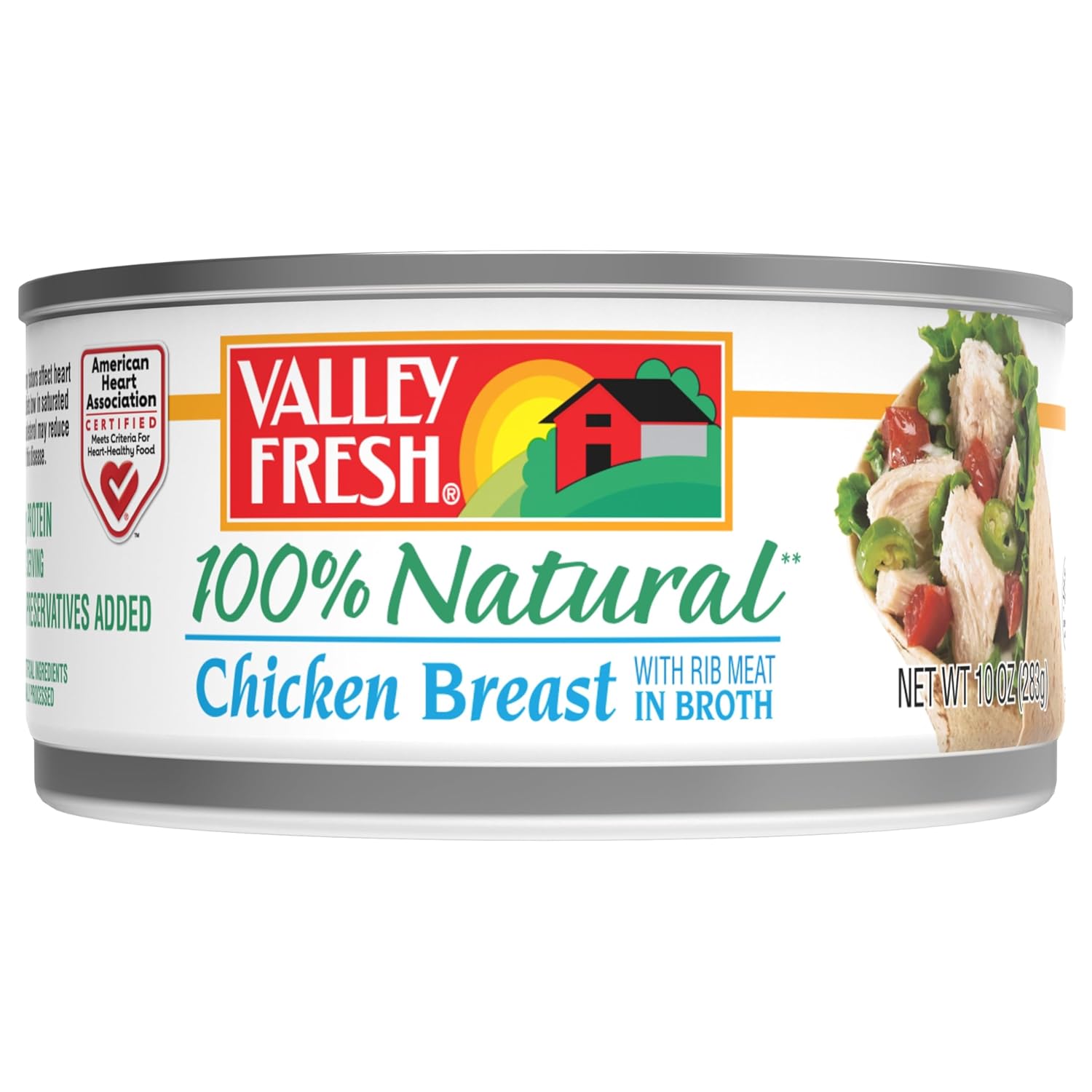 Valley Fresh Chicken Breast in Water, 10-Ounce Pack of 12