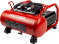 Powerful & Portable 3 Gal Air Compressor, 155 Psi, Oil-Free -Red
