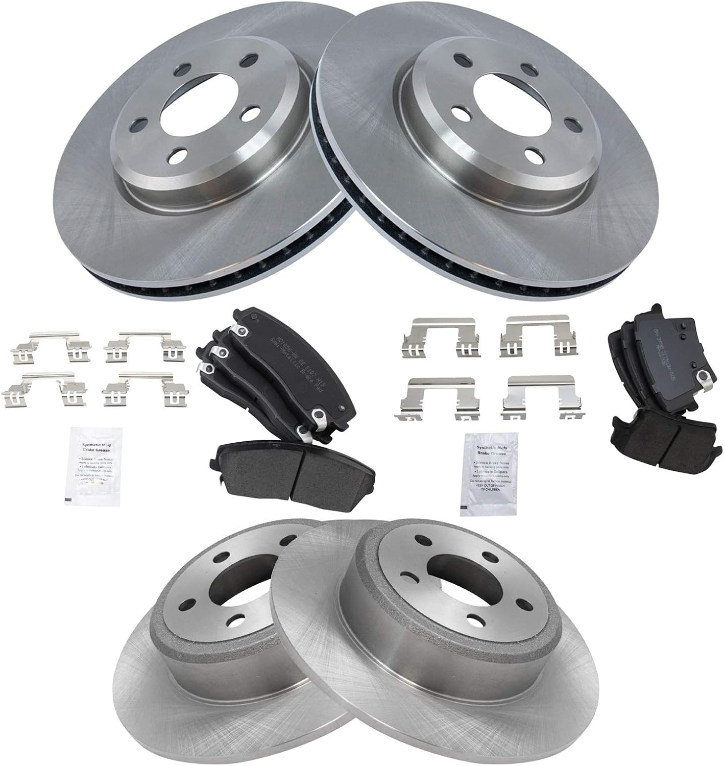 TRQ Brake Pad & Rotor Kit for Chrysler 300 and Dodge Charger