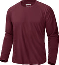 KEFITEVD Men's UPF 50+ Sun Protection Long Sleeve Shirt - Quick Dry
