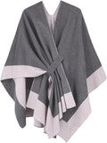 Moss Rose Women's Shawl Wrap Poncho Ruana Cape - Cozy Cashmere-Like