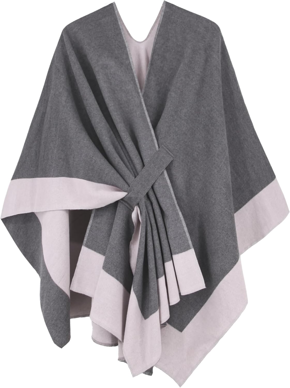 Moss Rose Women's Shawl Wrap Poncho for Fall and Winter Wear