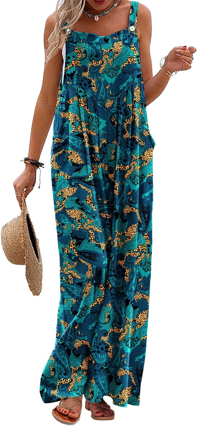 YESNO Women's Summer Casual Overalls for Boho Style Lovers