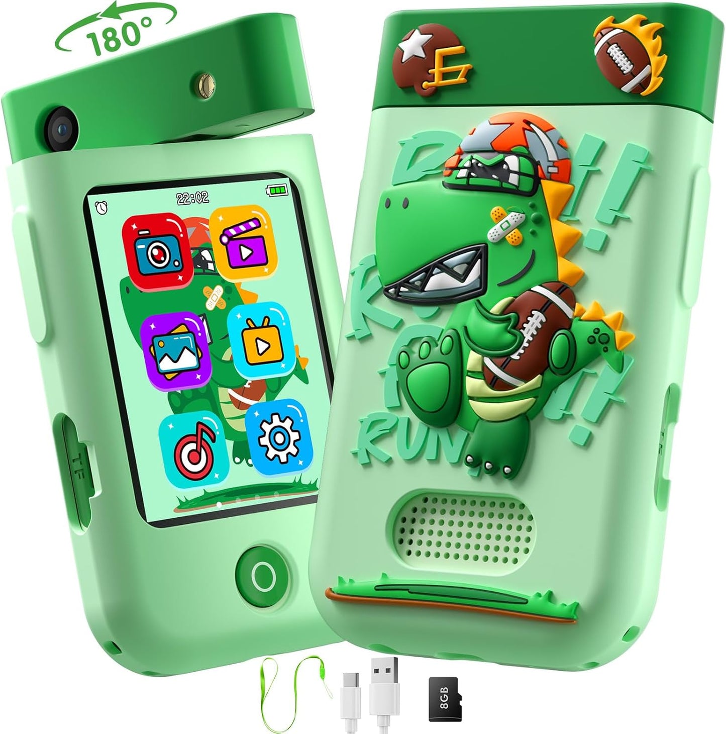 Rotating Camera Toddler Smart Toy Phone | Educational Fun for Ages 3-10! 