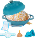 Enameled Cast Iron Dutch Oven with Lid - 6 Quart Bread Baker