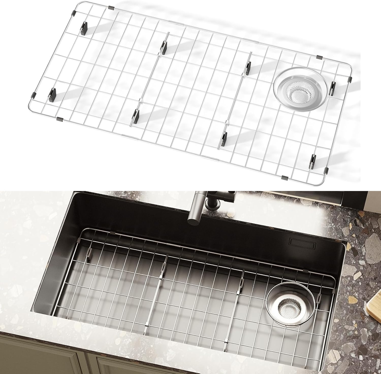 Sink Protectors for Kitchen Sink - Stainless Steel Rack 28 1/4
