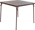 Folding Card Table 33.5 in Square - Portable 4-Player Game Table