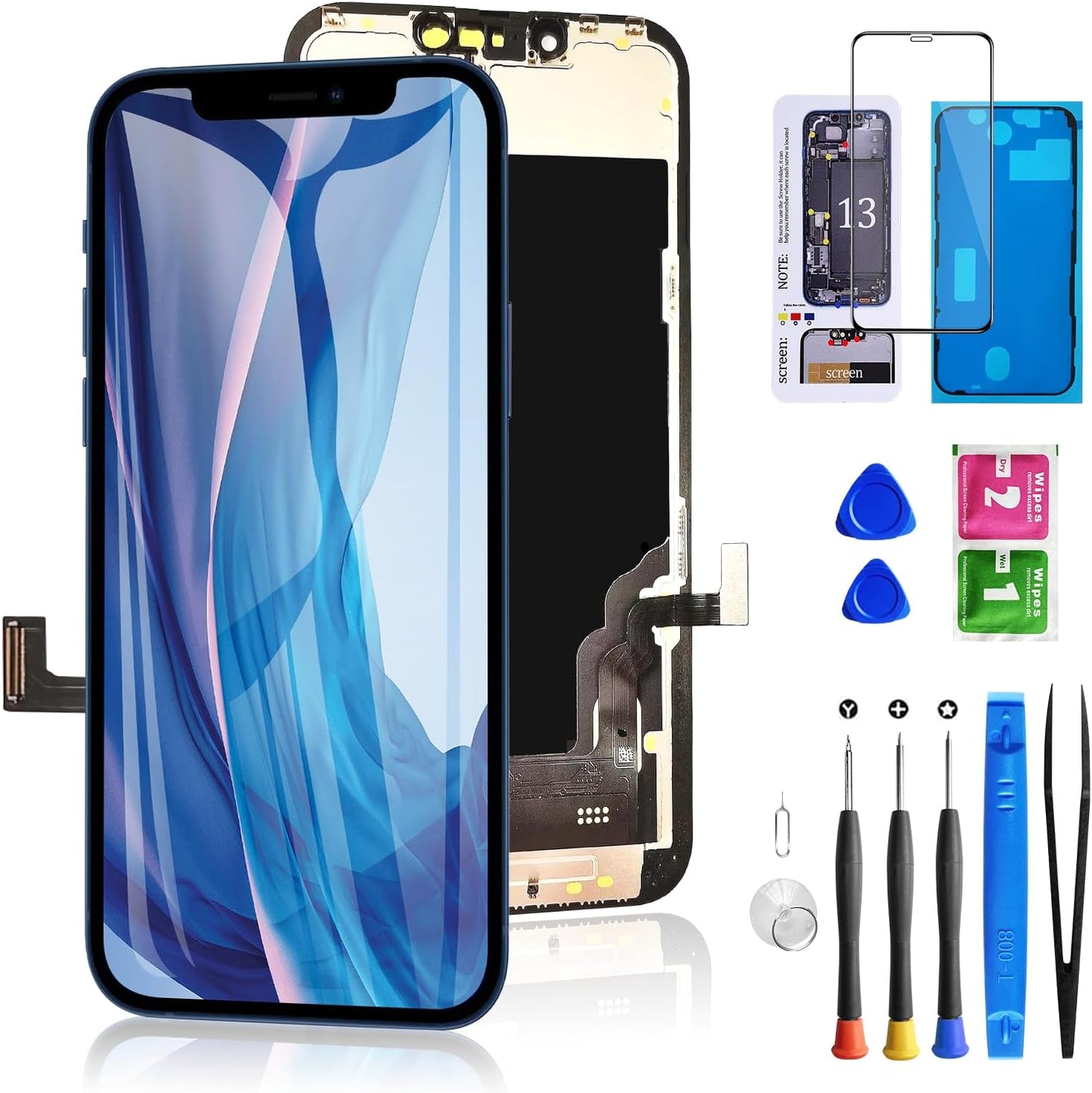 iPhone 13 Screen Replacement 3D Touch LCD Display with Tools
