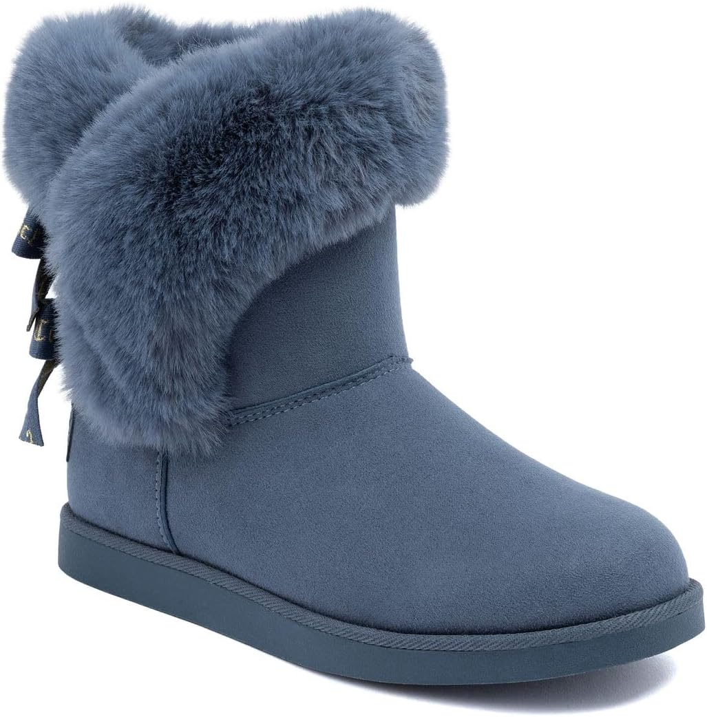 Juicy Couture Women's Slip On Winter Snow Boots for Comfort