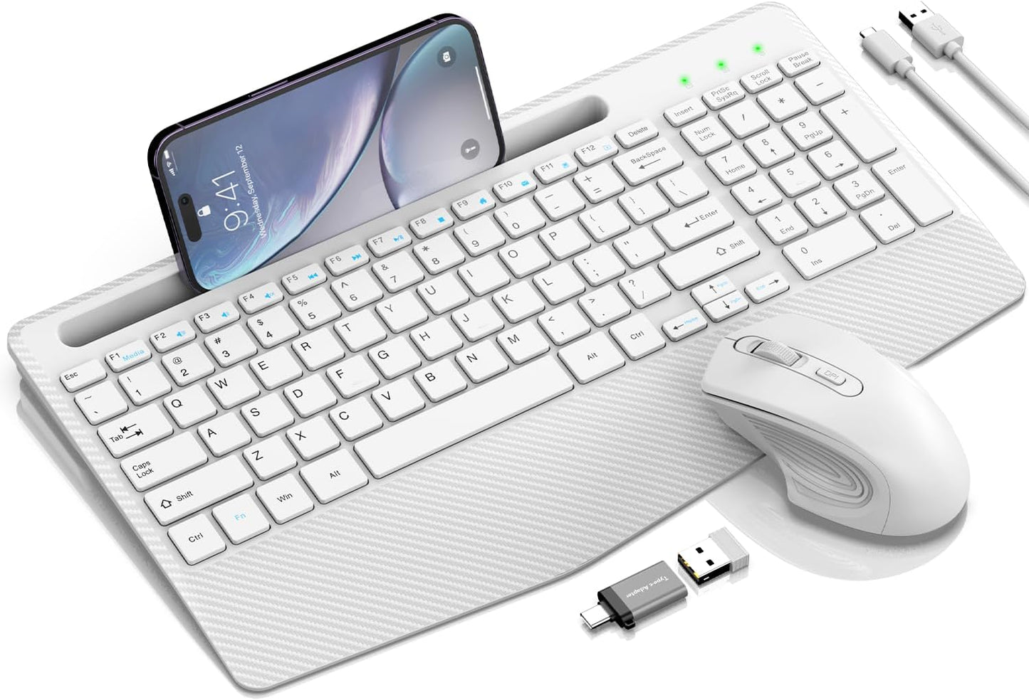 Lag-Free Wireless Keyboard Mouse Combo for Ultimate Comfort
