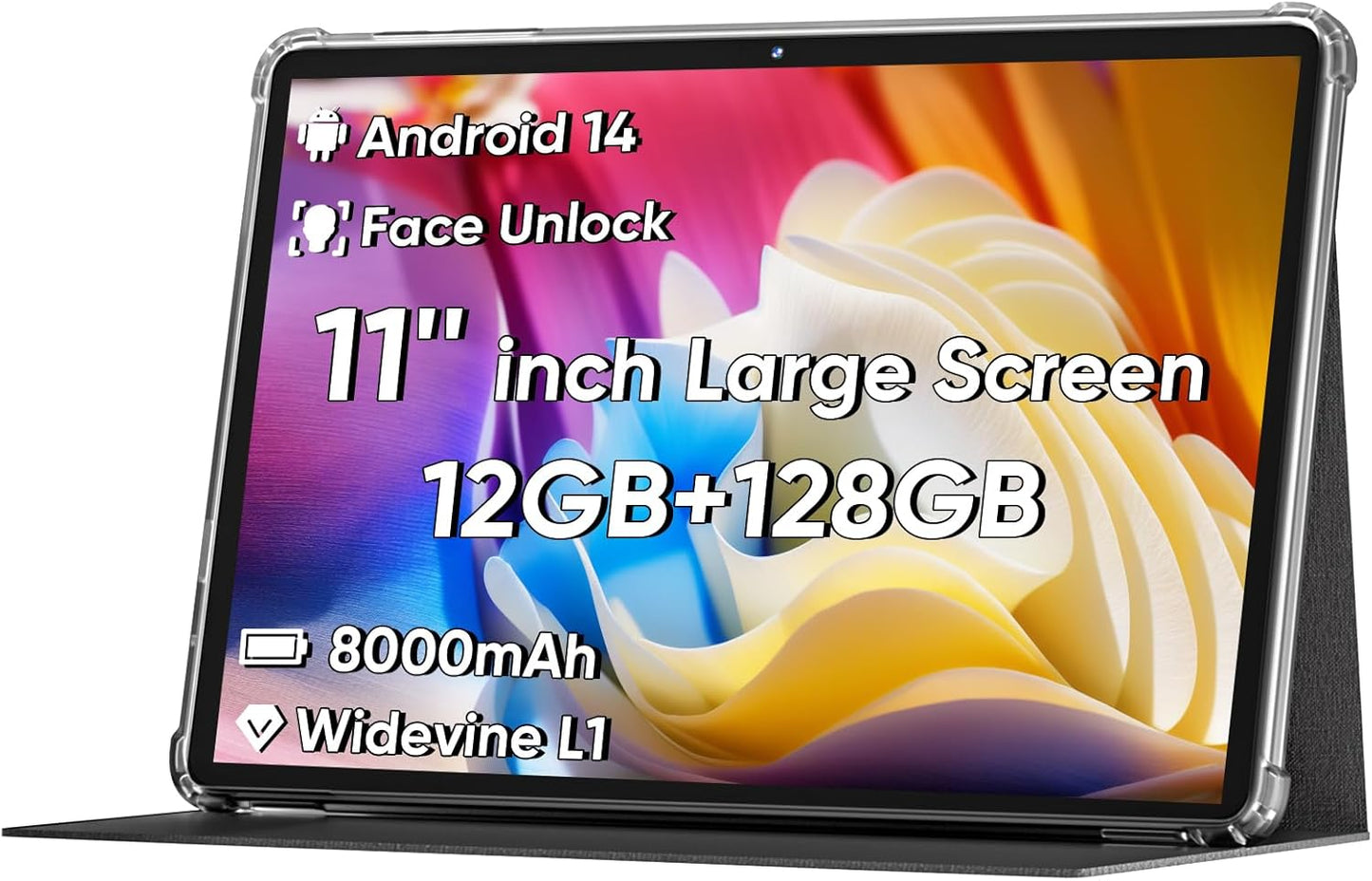 2025 Android 15 Tablet with 11in Touchscreen and Fast Charging