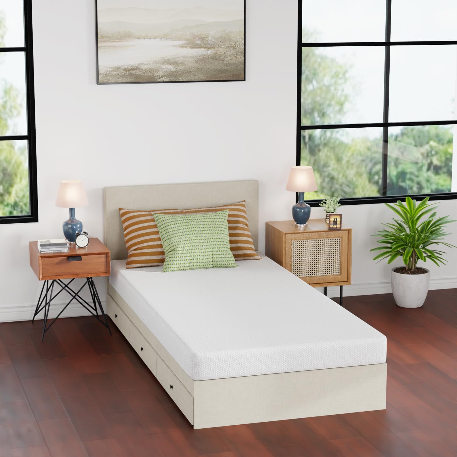 5 Inch Twin XL Mattress with Gel Memory Foam for Comfort