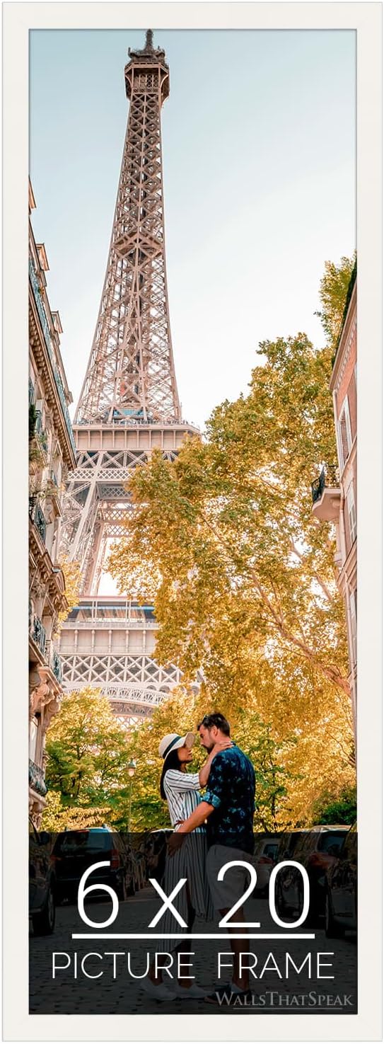 6x20 White Picture Frame for Puzzles, Posters, and Photos