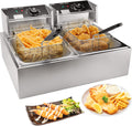 Commercial Deep Fryer with Basket for Restaurant or Home Use