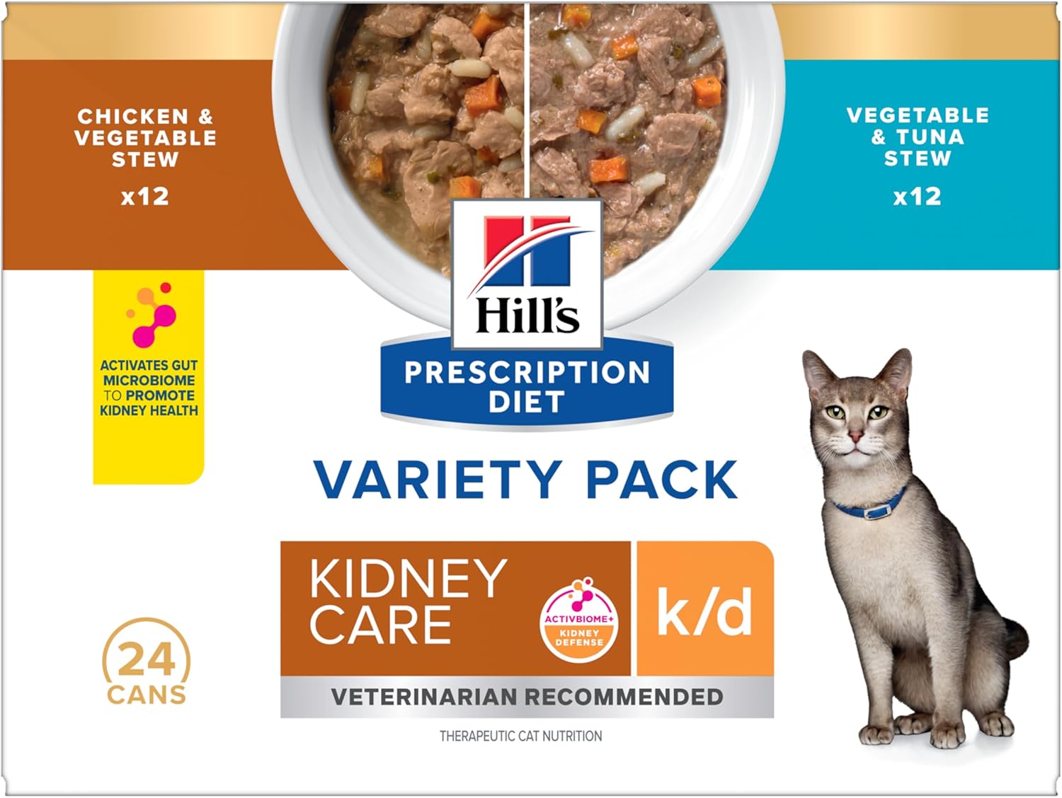 Hill's Prescription Diet k/d Kidney Care Stew Variety Pack for Cats
