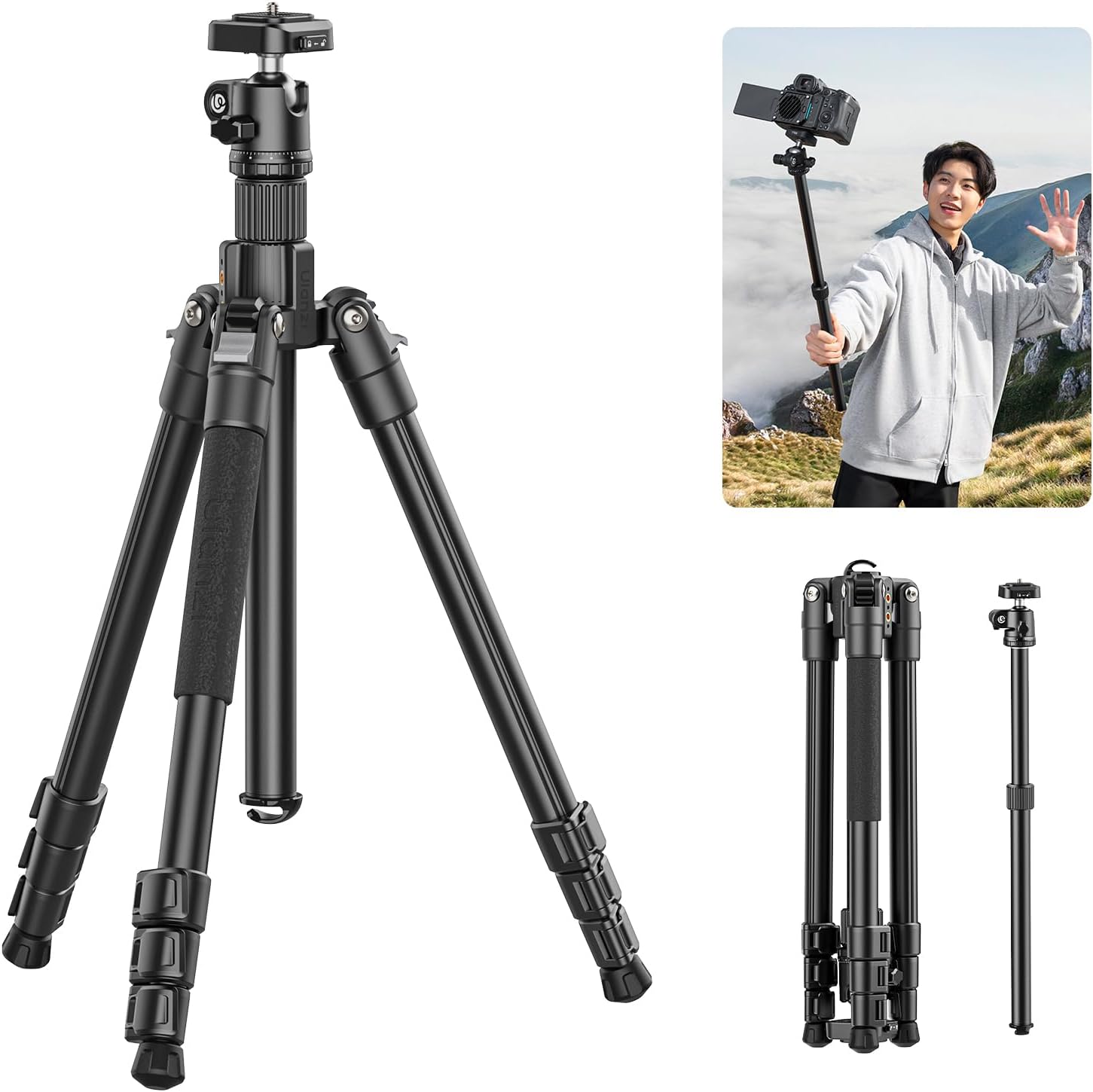 ULANZI TT53 Travel Tripod: Lightweight, Compact, and Versatile