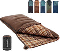 KingCamp Cold Weather Sleeping Bag for Adults, XL Flannel Comfort