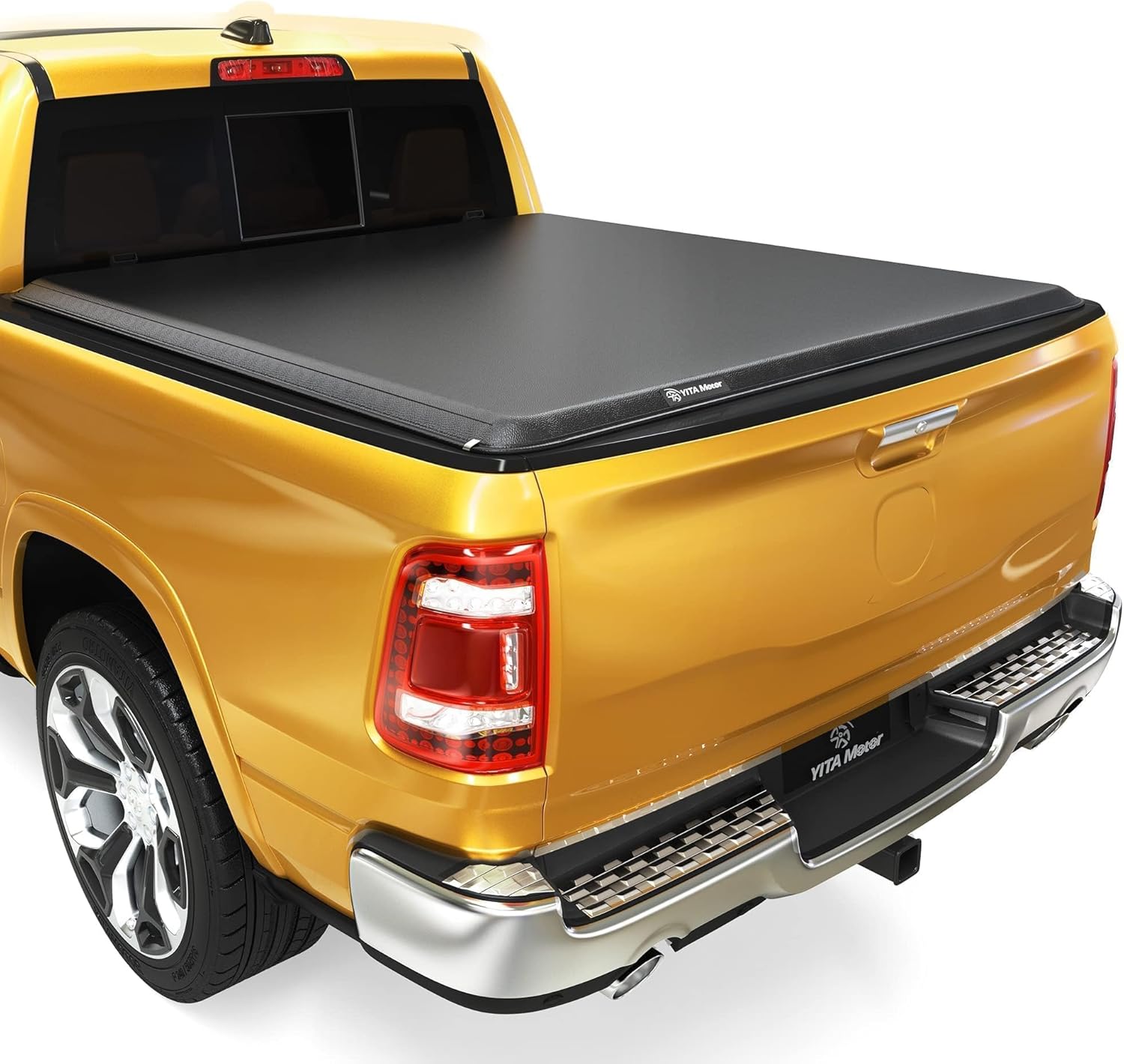 YITAMOTOR Soft Roll Up Truck Bed Tonneau Cover for Dodge Ram
