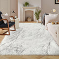 Latepis Faux Sheepskin Fur Rug 8x10 for Living Room Decor