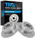 TRQ Rear Disc Brake Rotor Pair Set for Volvo 240/740/940 - Direct Fit
