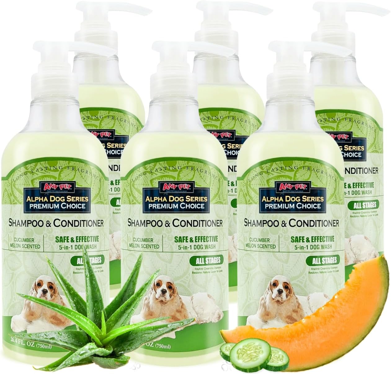 Natural Dog Shampoo and Conditioner Set for All Stages Dogs