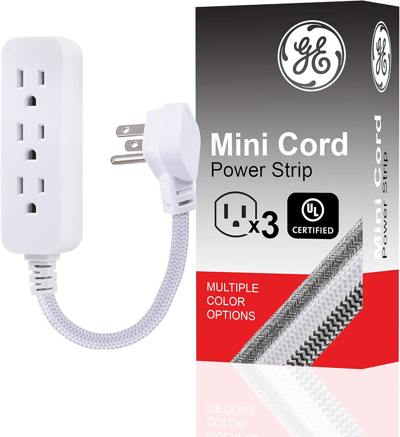 GE Short Cord Power Strip - Compact & Convenient!