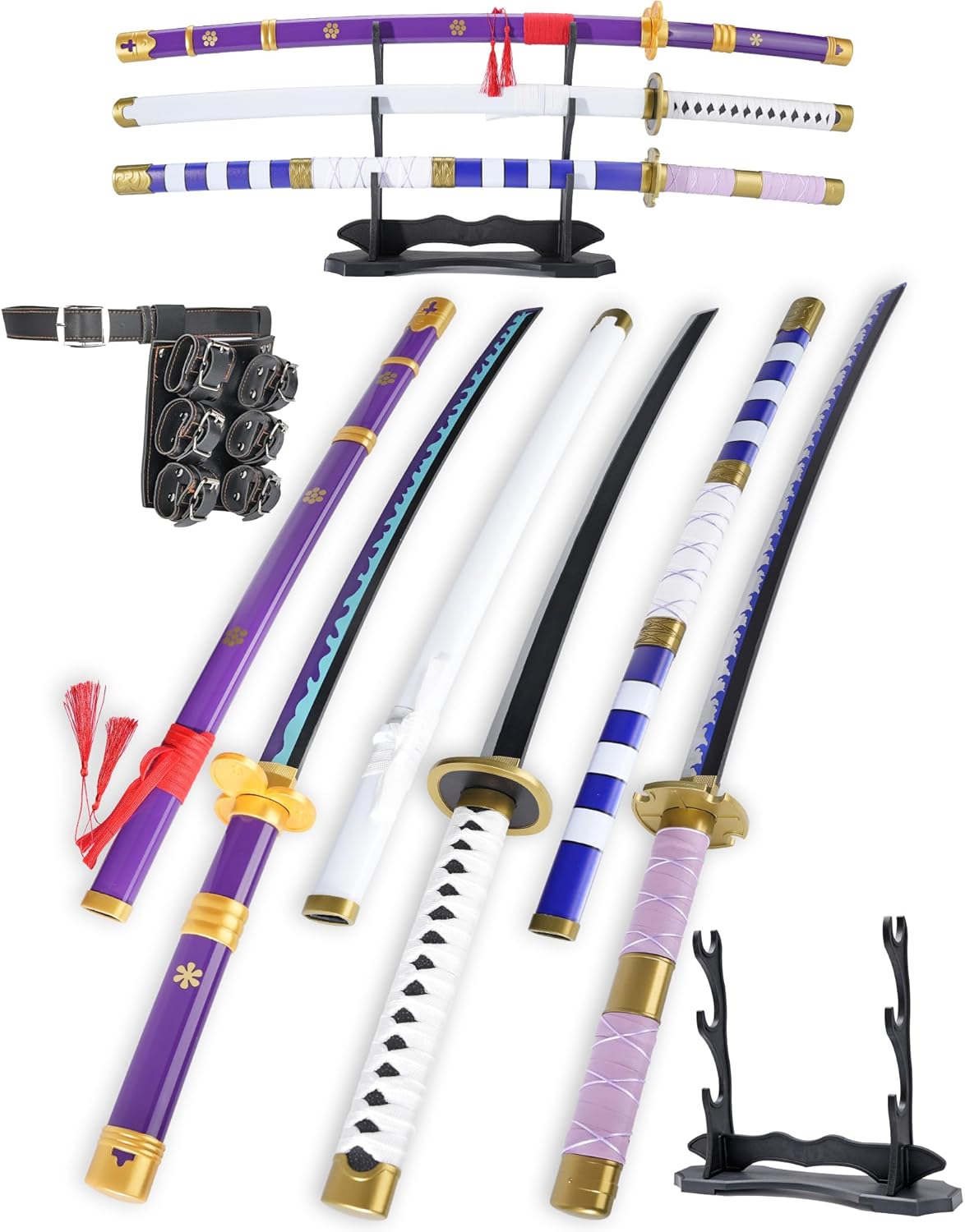 Cold Blade Toy Sword - 41in Katana Replica with Holster and Stand