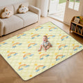 Baby Play Mats for Floor 74x50 in - Thick Soft Foldable Playmat