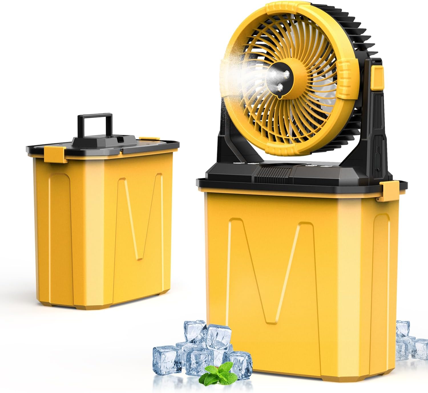 Camping Misting Fan with LED Lantern for Outdoor Adventures