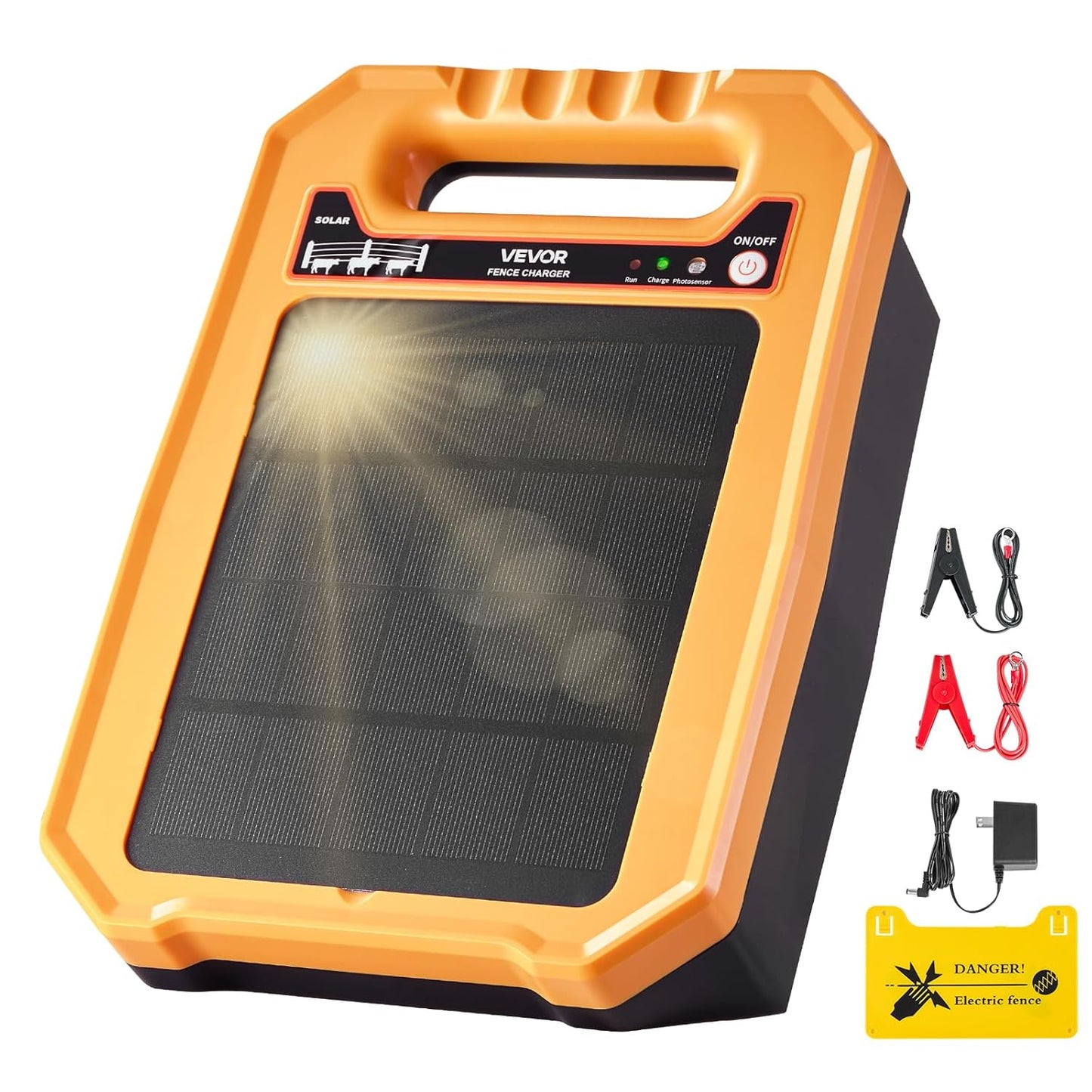 VEVOR Solar Fence Charger for Livestock and Garden Protection