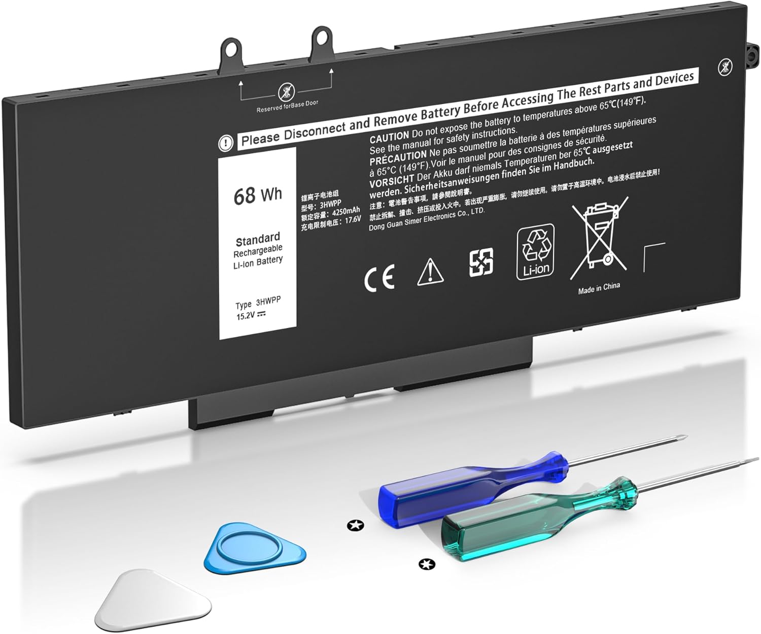 3HWPP Laptop Battery by YUERYE for Dell Latitude Series