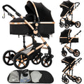 2 in 1 Convertible Baby Stroller with Bassinet Mode - One-Click Fold