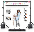 BEIYANG Backdrop Stand 7.5 ft x 10 ft Adjustable Photography Support