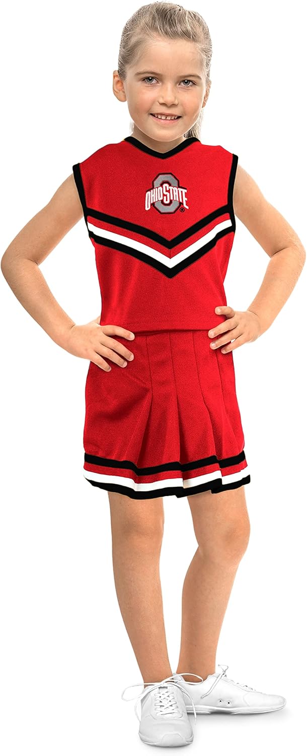 Ohio State Buckeyes Toddler Girls Cheer Dress Set for Game Day