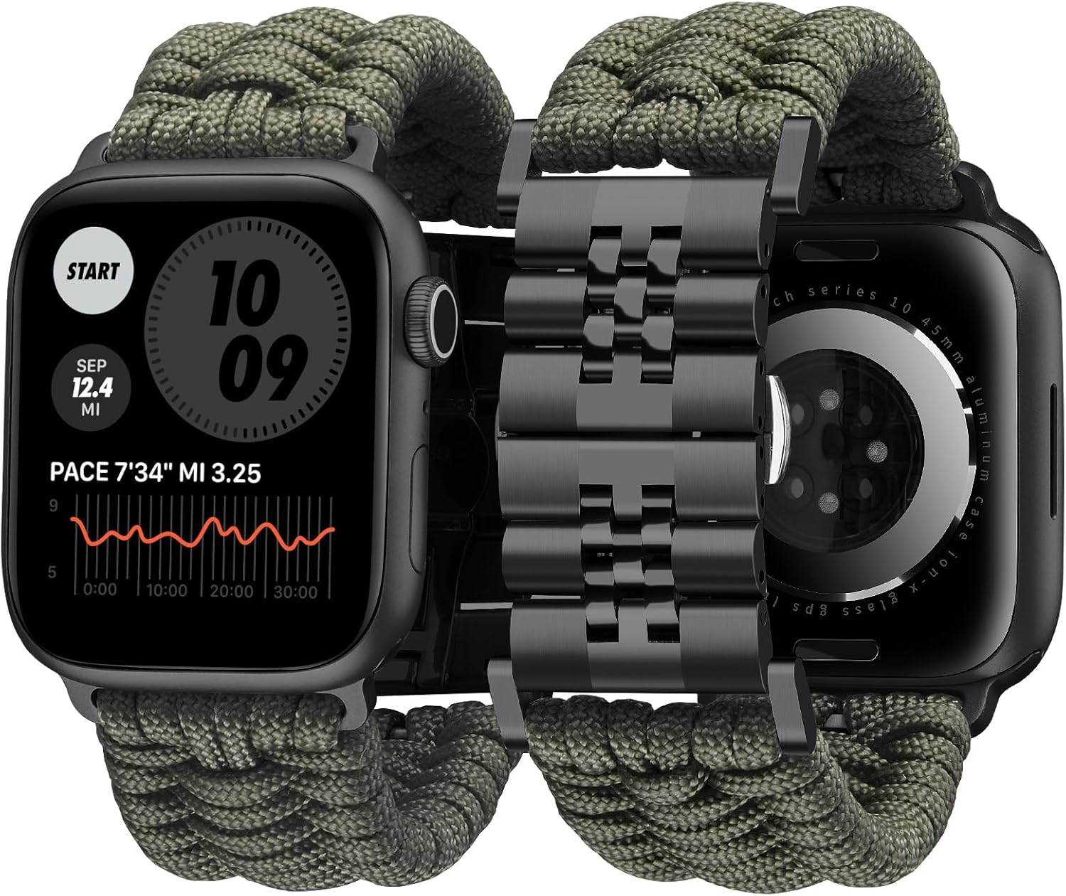 BINLUN Braided Paracord Apple Watch Band for All Sizes